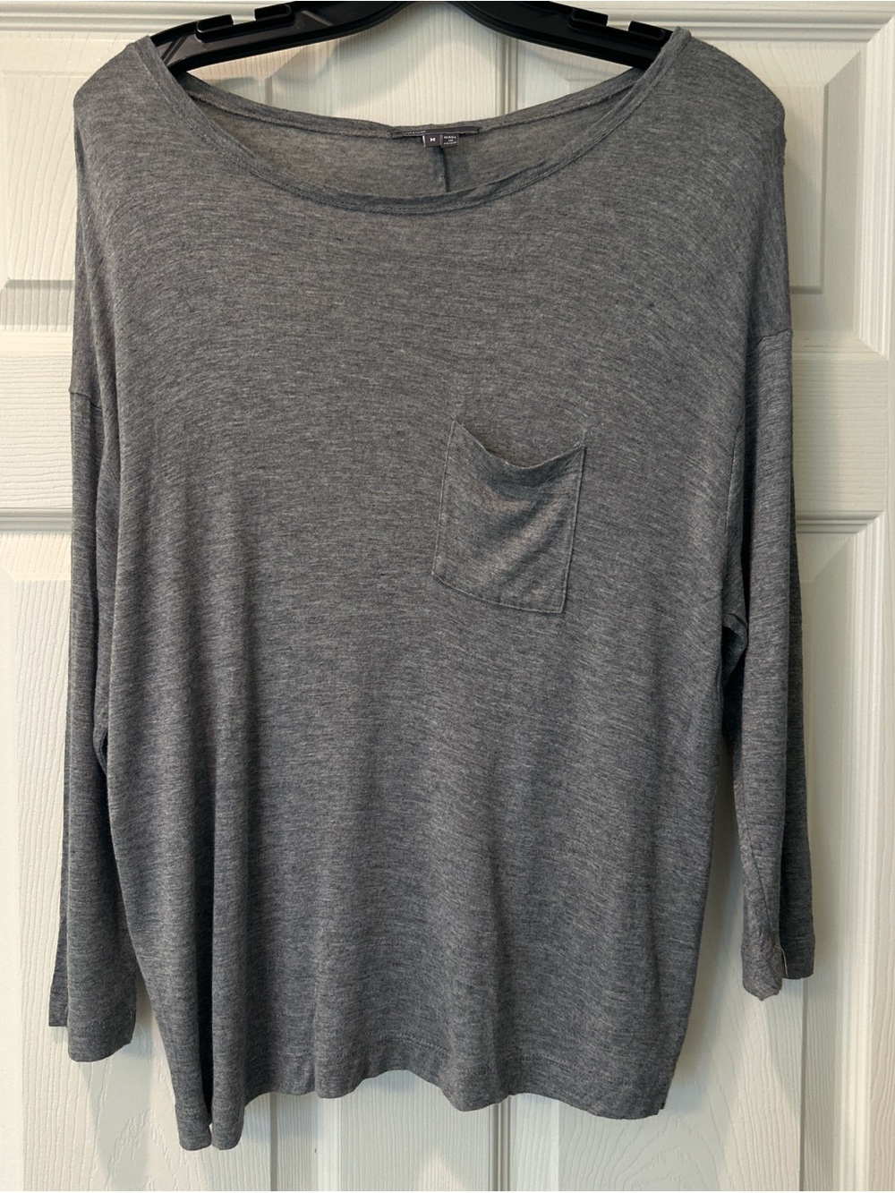 Vince Gray Long Sleeve Pocket Tee